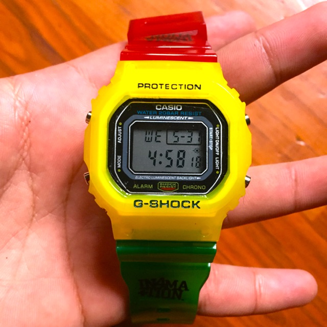 Jam g outlet shock kuning