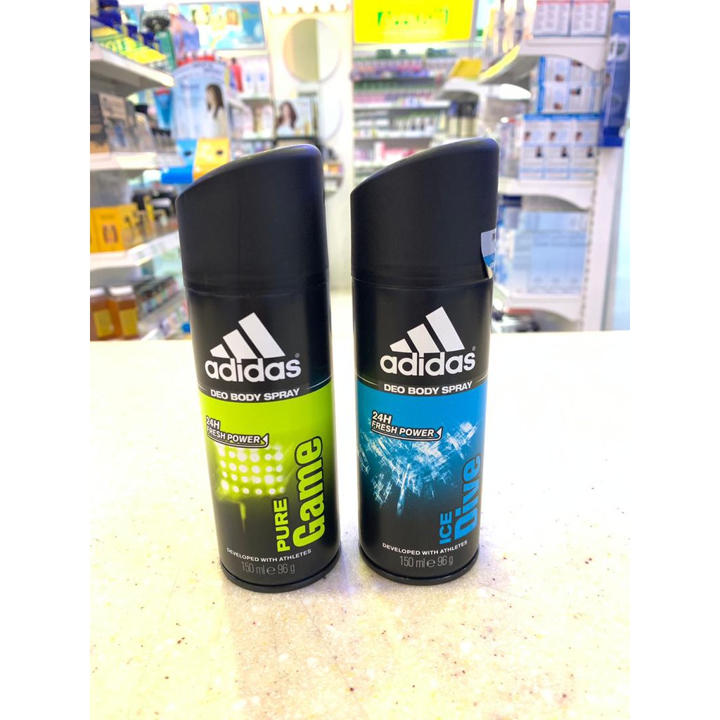 ADIDAS DEO BODY SPRAY 24H FRESH POWER 150ML(PURE GAME/ICE DIVE