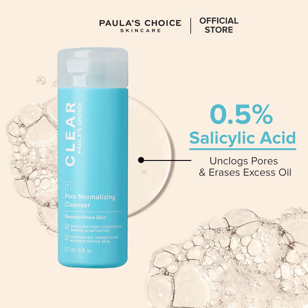 Paulas Choice Clear Acne Pore Normalizing Cleanser Shopee Malaysia