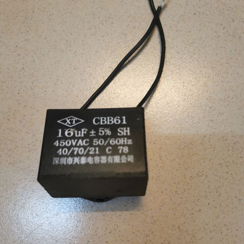 capacitor 16UF/20UF/25UF 450V for clutch motor Shopee Malaysia