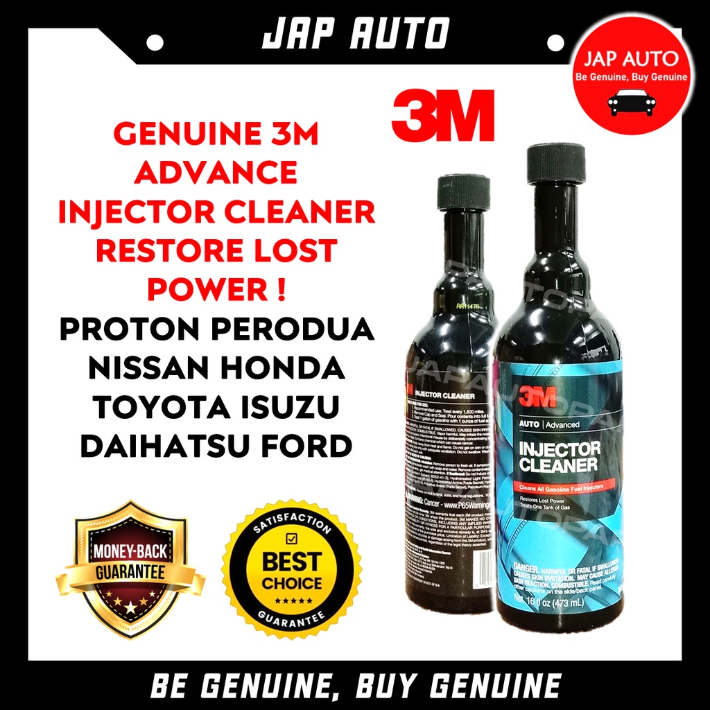 1 Botol 3M USA Advance Gasoline Fuel Injector Cleaner Pencuci Tangki