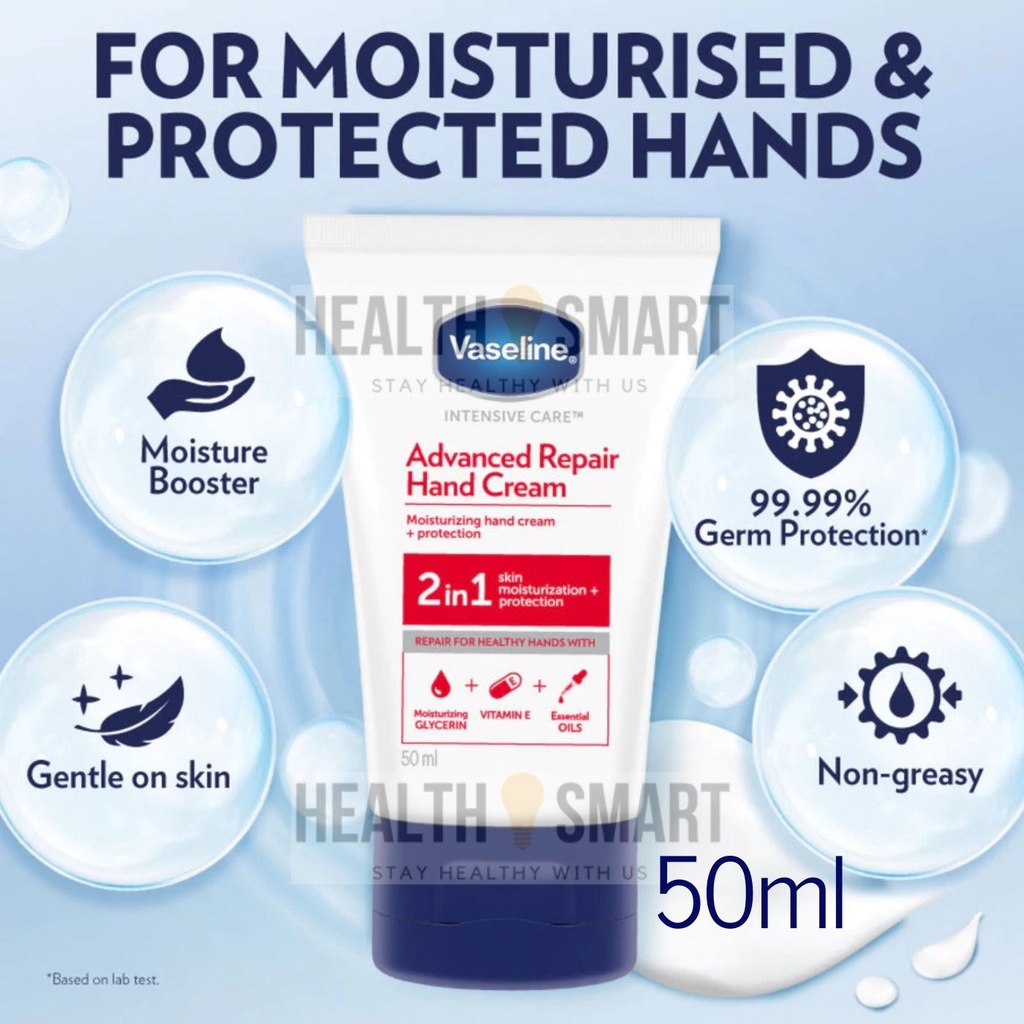 Vaseline Intensive Care Advanced Repair Hand Cream 50ml Healthy Hands And Nails Lotion 85ml 1172