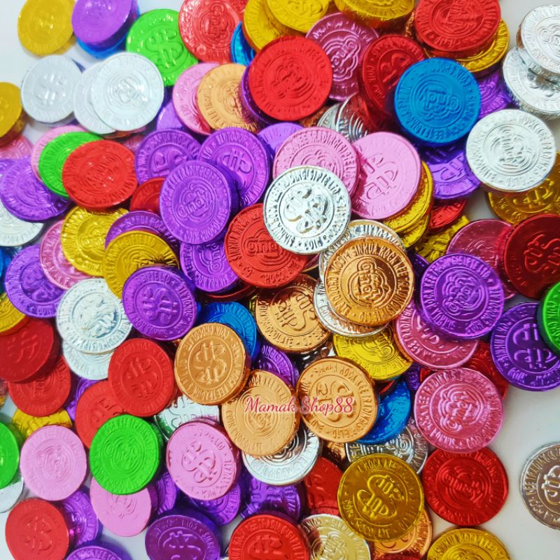 (200g) Mini Chocolate Color Coin 100pcs+- (HALAL) | Shopee Malaysia