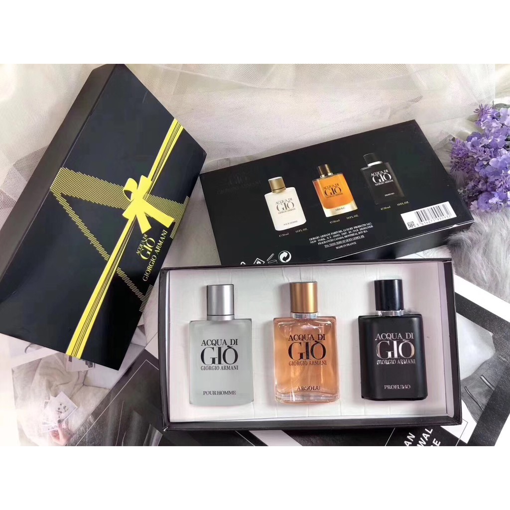 Giorgio armani miniature perfume clearance set