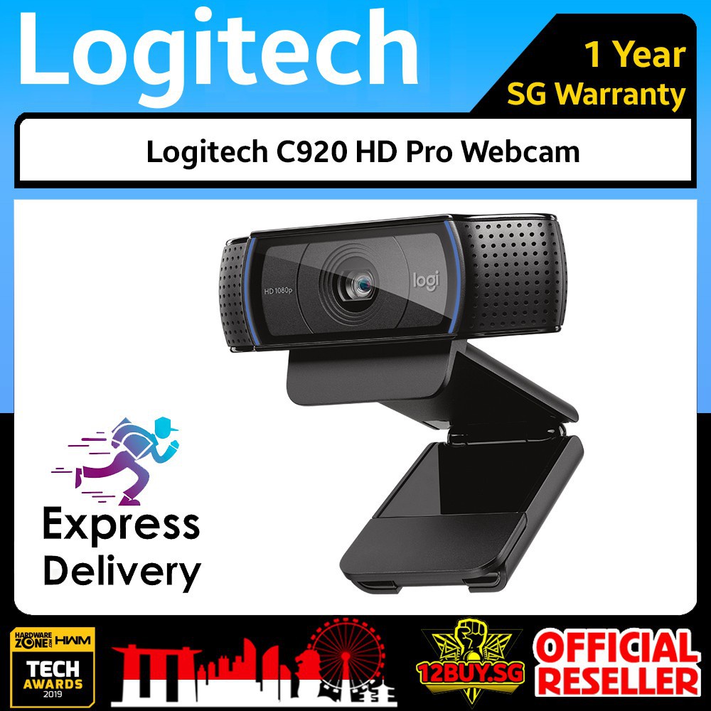 Webcam  Logitech C920, Full HD 1080p, Autofocus, Sonido Estéreo