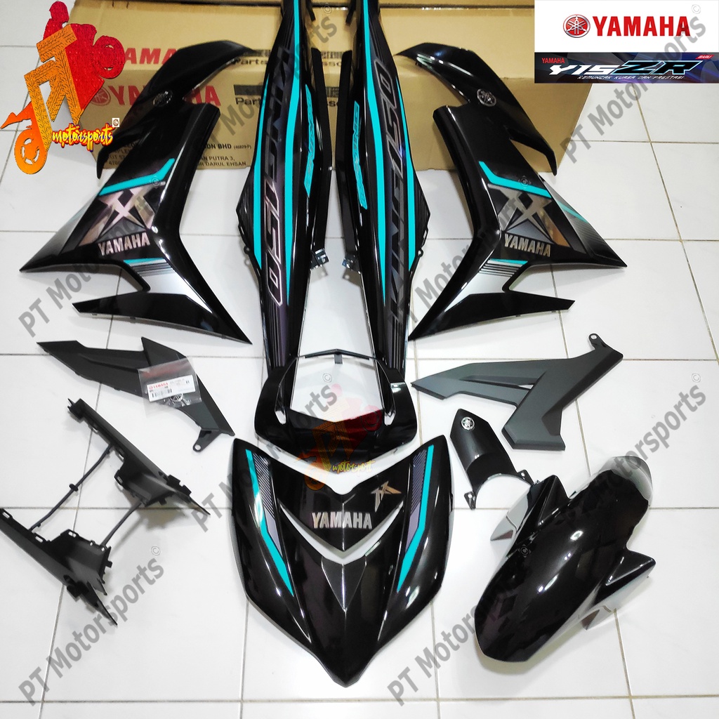 Yamaha Y15ZR V1 V2 Cover Set Full Black MX KING 150 Chrome Y15 HLY dan ...