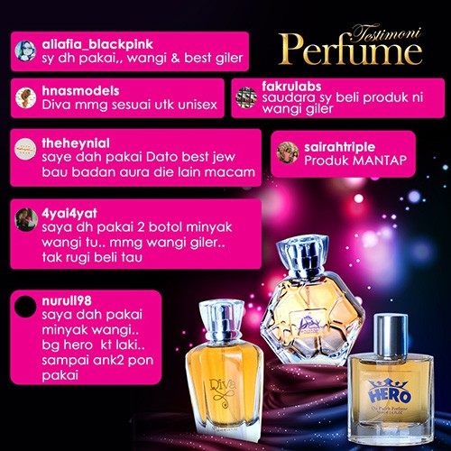 Qoo10 - DATO SERI VIDA PERFUME (50ML) HERO/DIVA : Perfume & Luxury