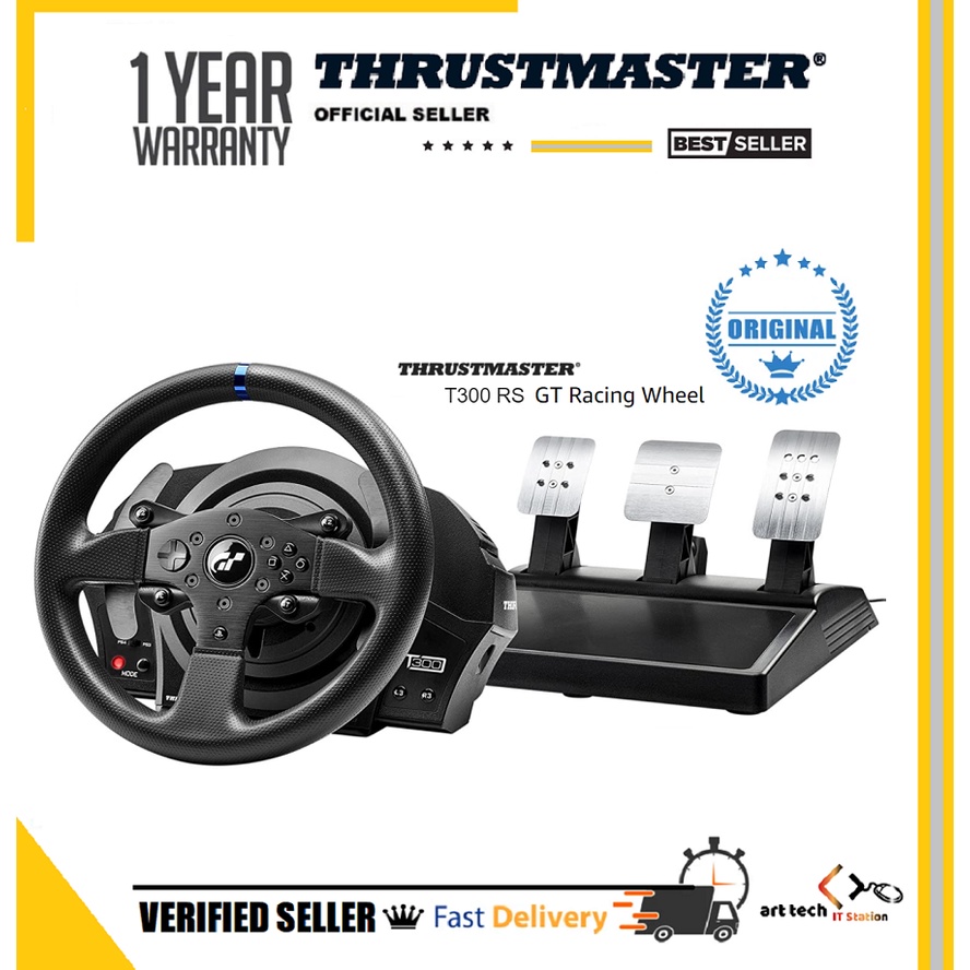 Pc Racing Simulator Steering Wheel For Thrustmaster T300rs T300