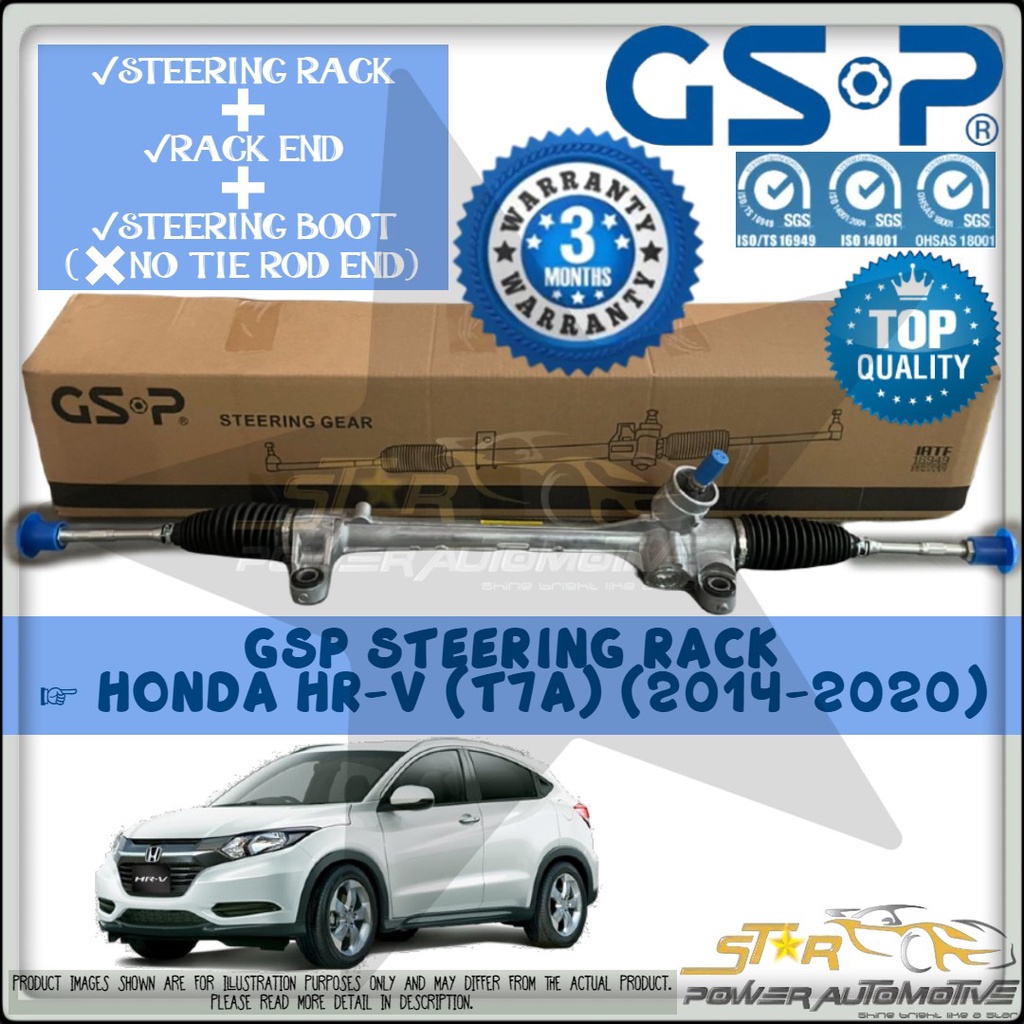 GSP Honda HRV Hrv T7A 1.8 (20142020) Power Steering Gear Rack Assy