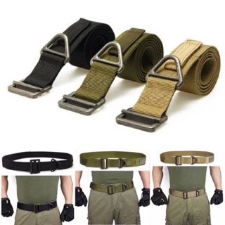 Men Adjustable Tactical Belt Buckle Waistband Military Rescue