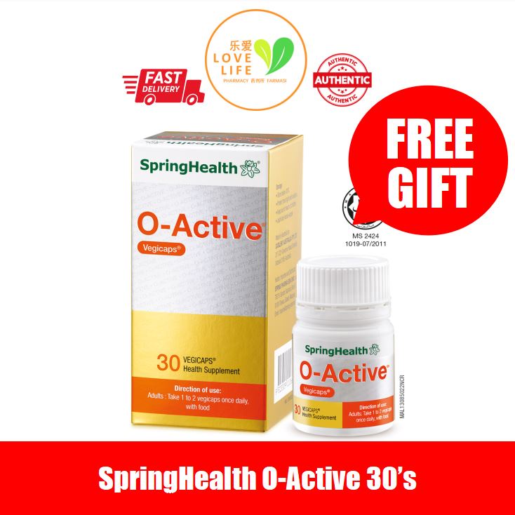 FREE SHIPPING EXP 05/2027 SpringHealth O-Active Q10 + Vit E (30's ...