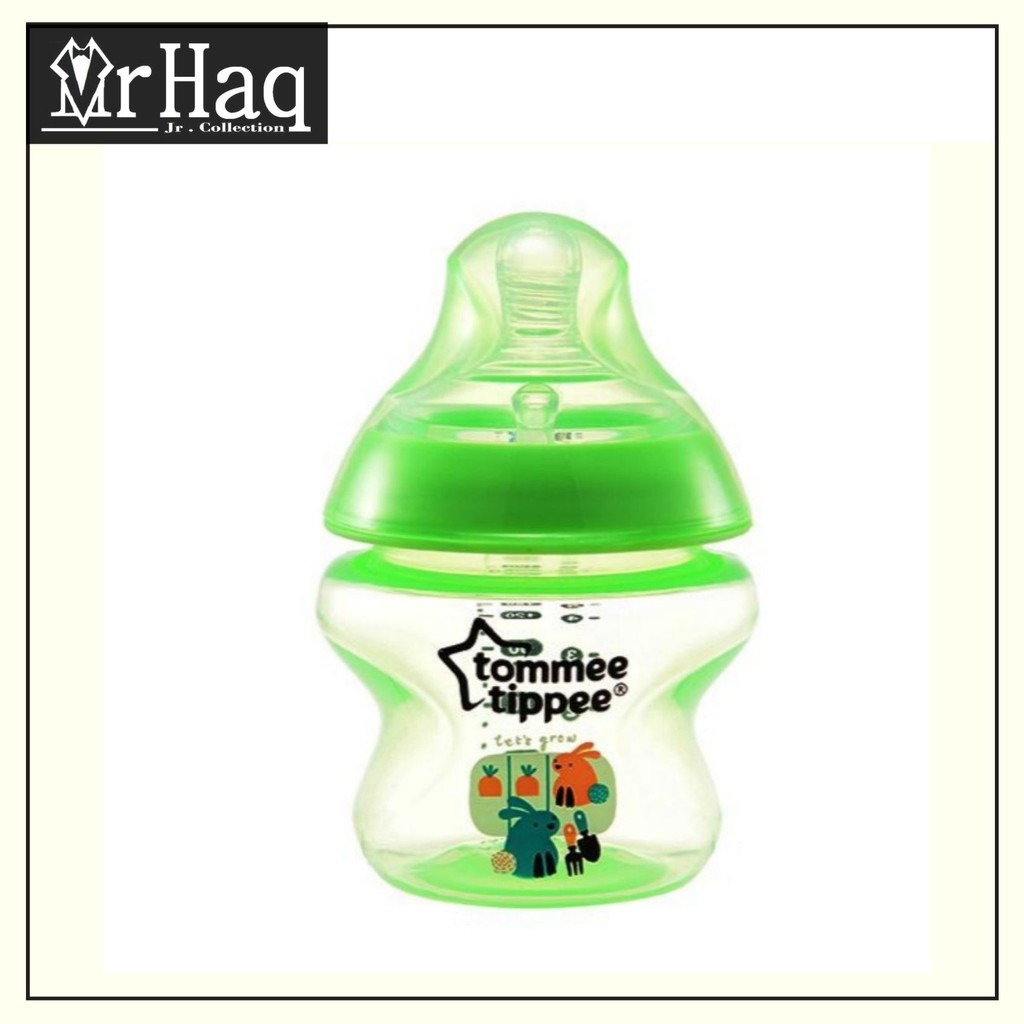 Tommee Tippee 150ml (5oz) Closer To Nature Decorated (Green Rabbit