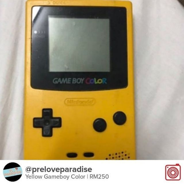 Gameboy color (yellow) Shopee Malaysia