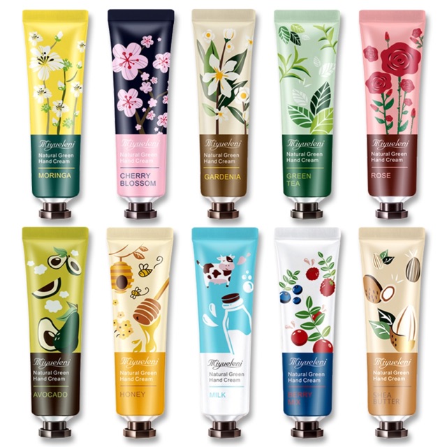 🔥Ready Stock 🔥Miyueleni Naturel Green Hand Cream 30g Shopee Malaysia