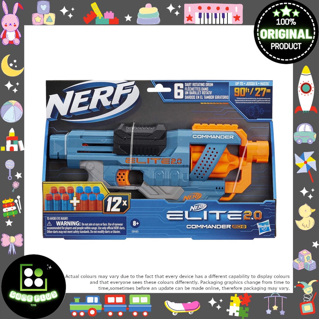 Hasbro Nerf Elite 2.0 Commander RD-6 Blaster | Shopee Malaysia