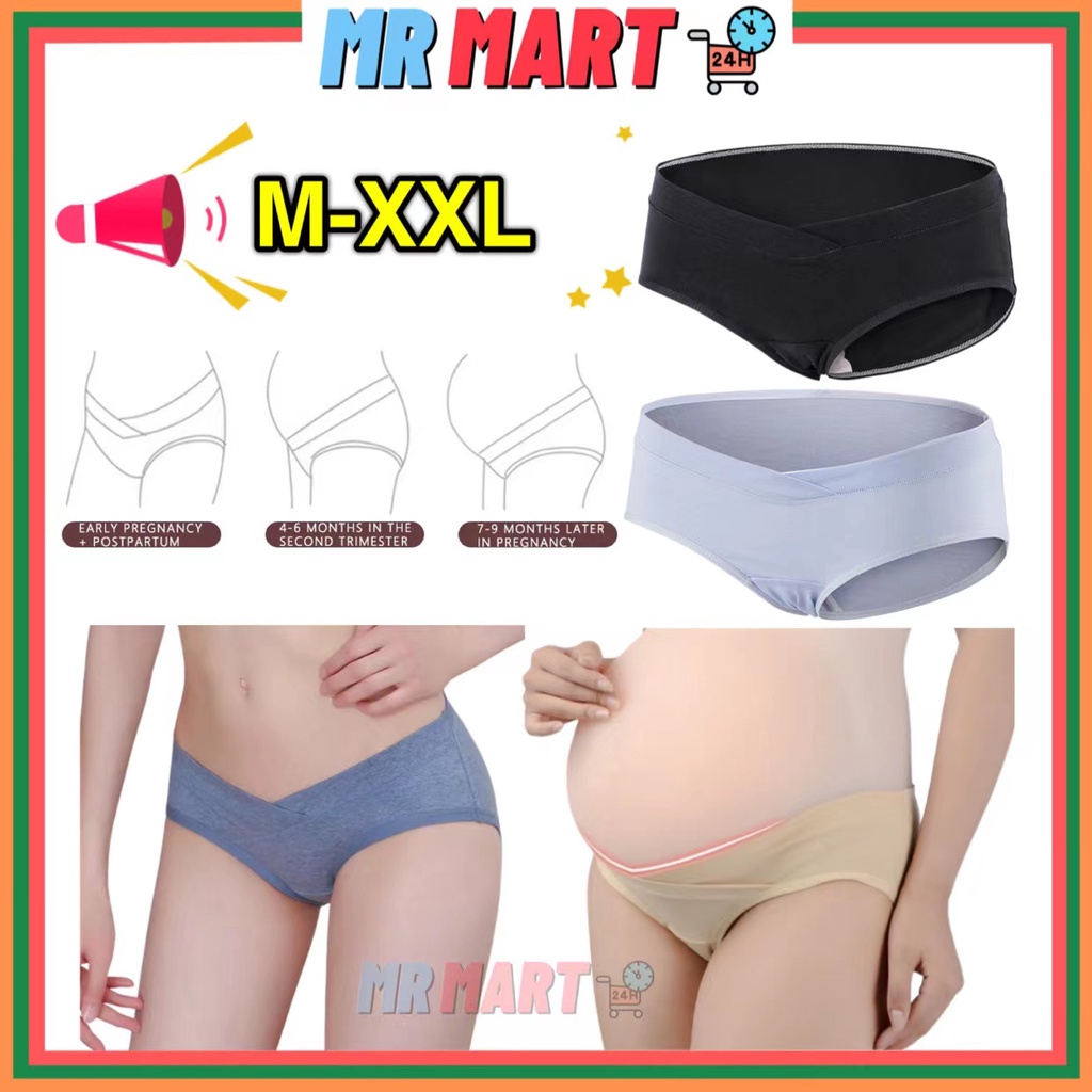 MRMART quality maternity panties pregnant women low waist maternity  underwear cotton pregnant panty seluar dalam wanita
