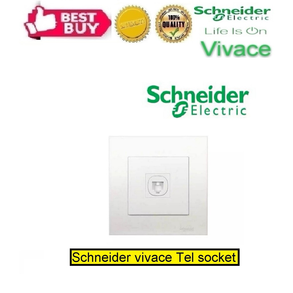 Schneider vivace TEL socket | Shopee Malaysia