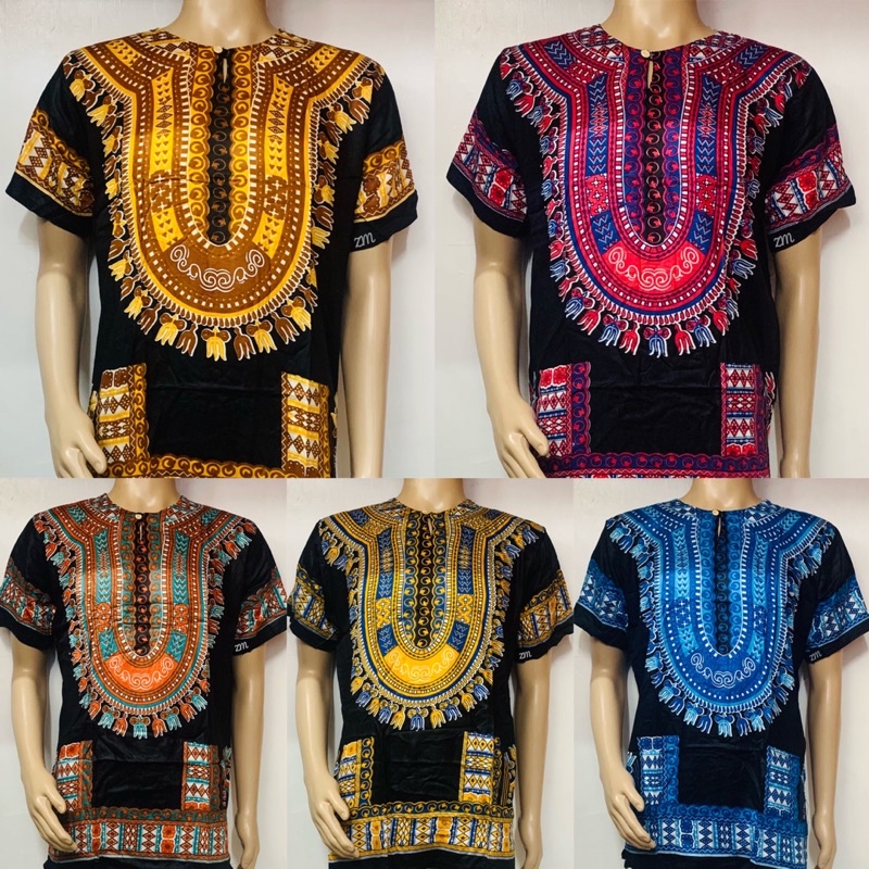 Dashiki Bohemian Batik Shirt (Unisex) | Shopee Malaysia