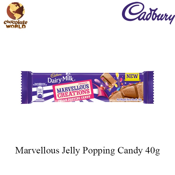 Cadbury Dairy Milk Marvellous Jelly Popping Candy 40g (MY) Shopee