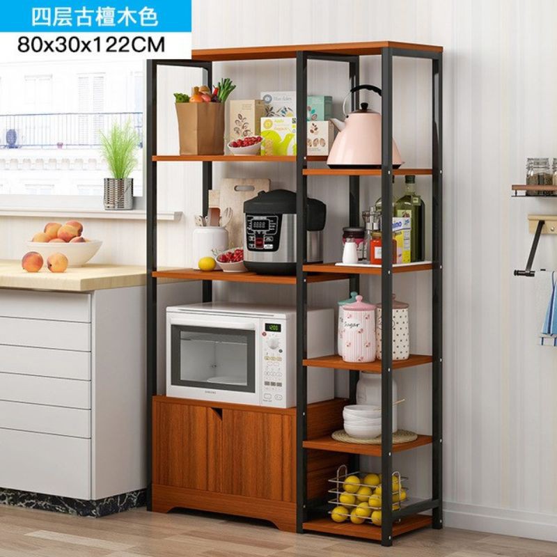 💥Loft Brown Wooden Kitchen Rack💥 | Shopee Malaysia