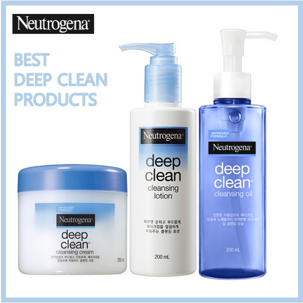 NEUTROGENA BEST Deep Clean Cleansing Product Oil Lotion Cream