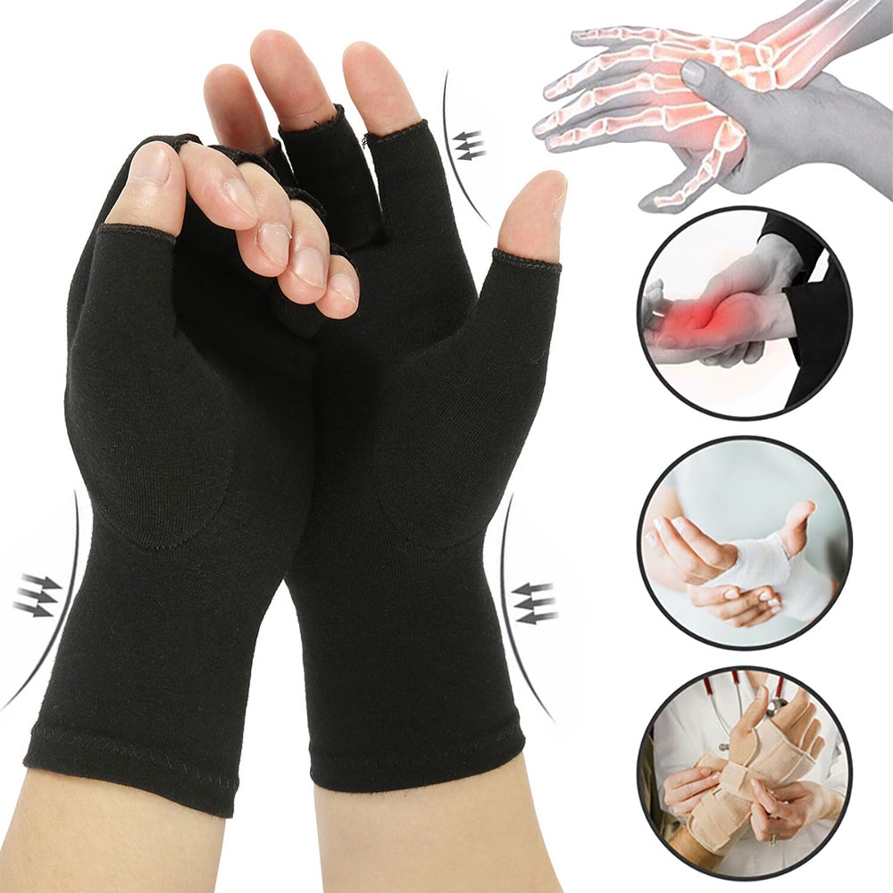 Anti Arthritis Health Compression Therapy Gloves Rheumatoid Hand Pain ...