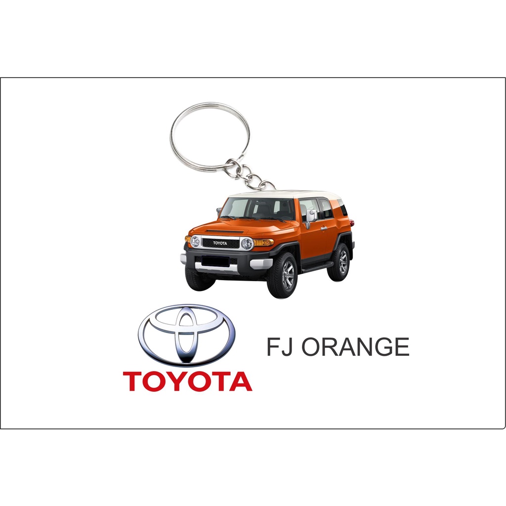 toyota fj cruiser orange keychain 2d Shopee Malaysia