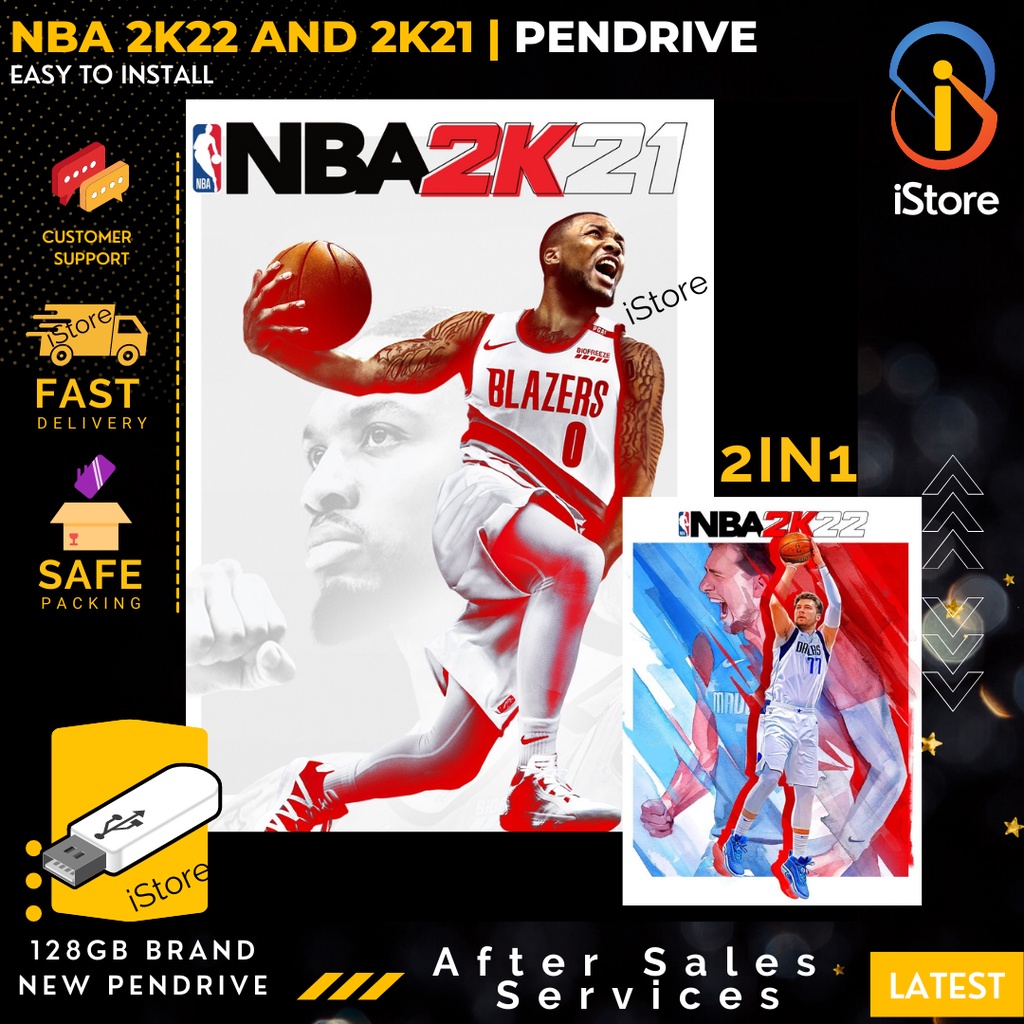 NBA 2K22 -21 [128GB Pendrive 2in1 PC Game] NBA 2K21 NBA 75th ...