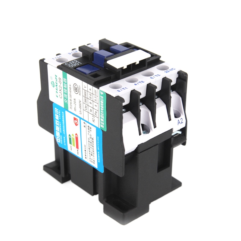 CJX2-0901/0910 50/60HZ 9A AC Contactor Din Rail Mounted 3P+
