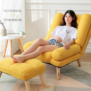 Living Room Armrest Lazy Sofa Sofa Chair With Footrest Shopee