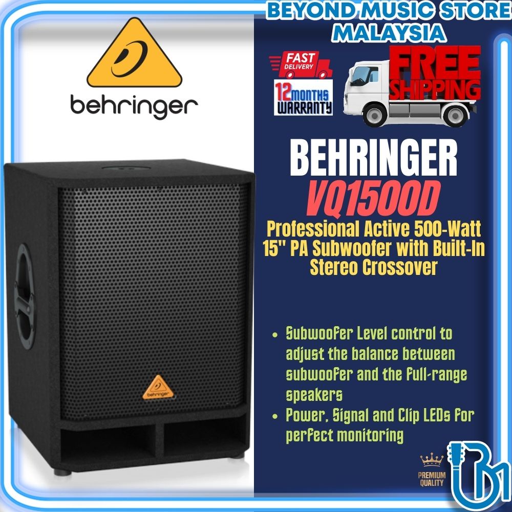 Behringer best sale subwoofer vq1500d