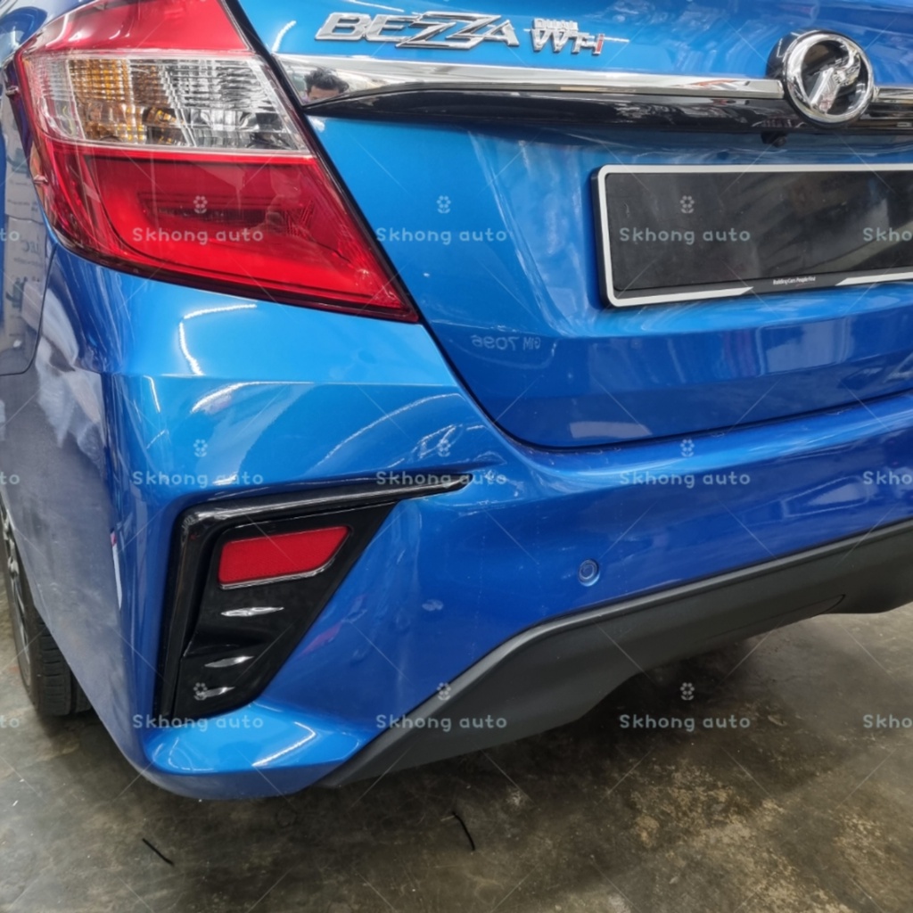Perodua bezza 2020-2026 rear bumper fog lamp frame cover garnish rear ...
