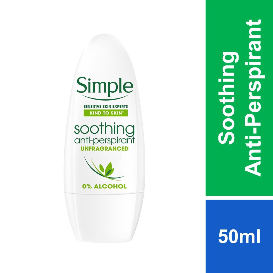 deodorant for men deodorants perfume Simple Soothing AntiPerspirant Roll On 50ml Shopee Malaysia