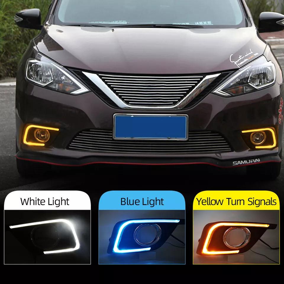 Car Flashing 1 Set DRL For Nissan Sylphy Sentra 2016 2017 2018 2019