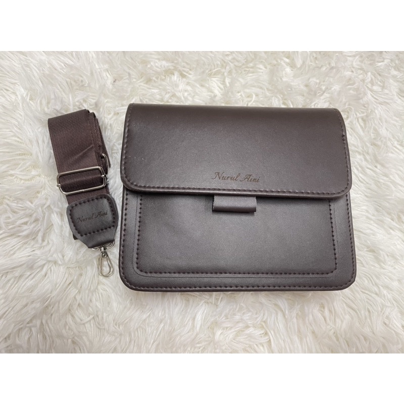 🔥PERSONALIZED🔥 Leather Sling Bag + Engrave Name (SLING BAG + YOUR NAME) Shopee Malaysia