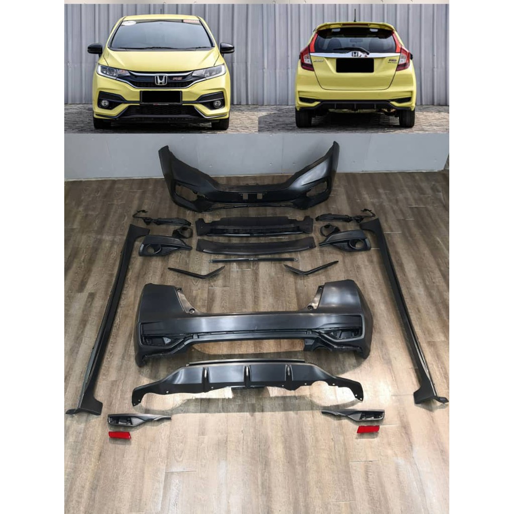 Honda Jazz GK FLRS Bodypart Bumper Set PP Material Front Bumper Side