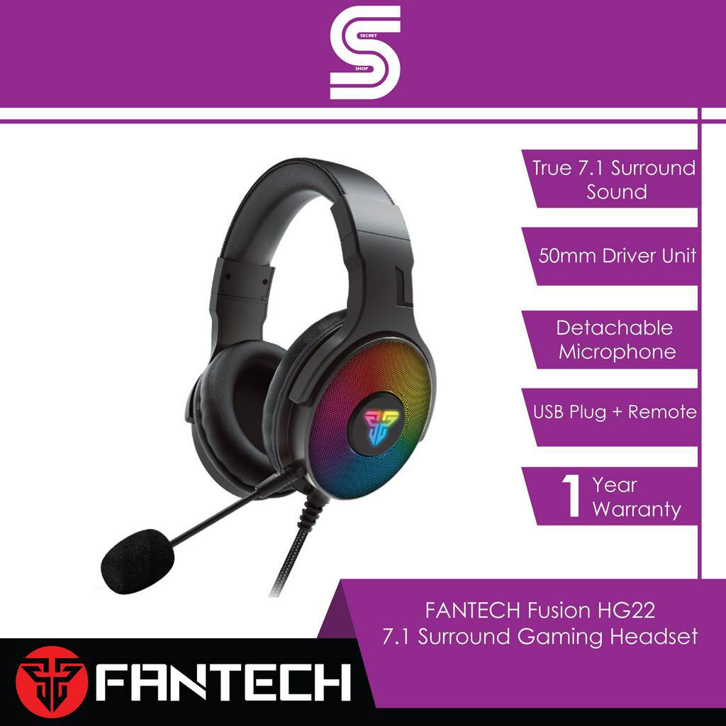 FANTECH Fusion HG22 7.1 Surround Gaming Headset Shopee Malaysia