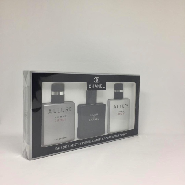 CHANEL BEST GIFT SET FOR MEN ALLURE HOMME SPORT BLEU DE CHANEL