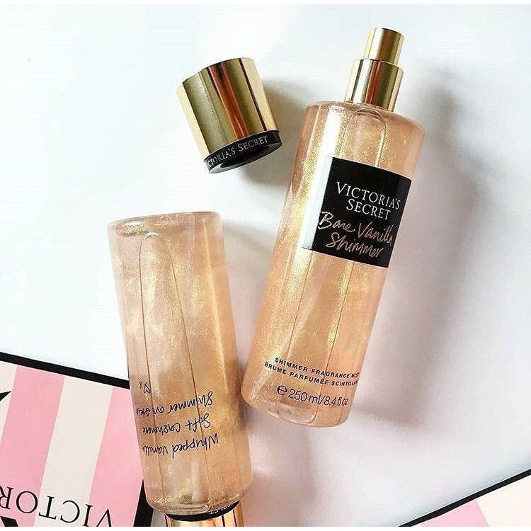 Perfumed Bosy Mist - Victoria's Secret Bare Vanilla Shimmer Fragrance Mist