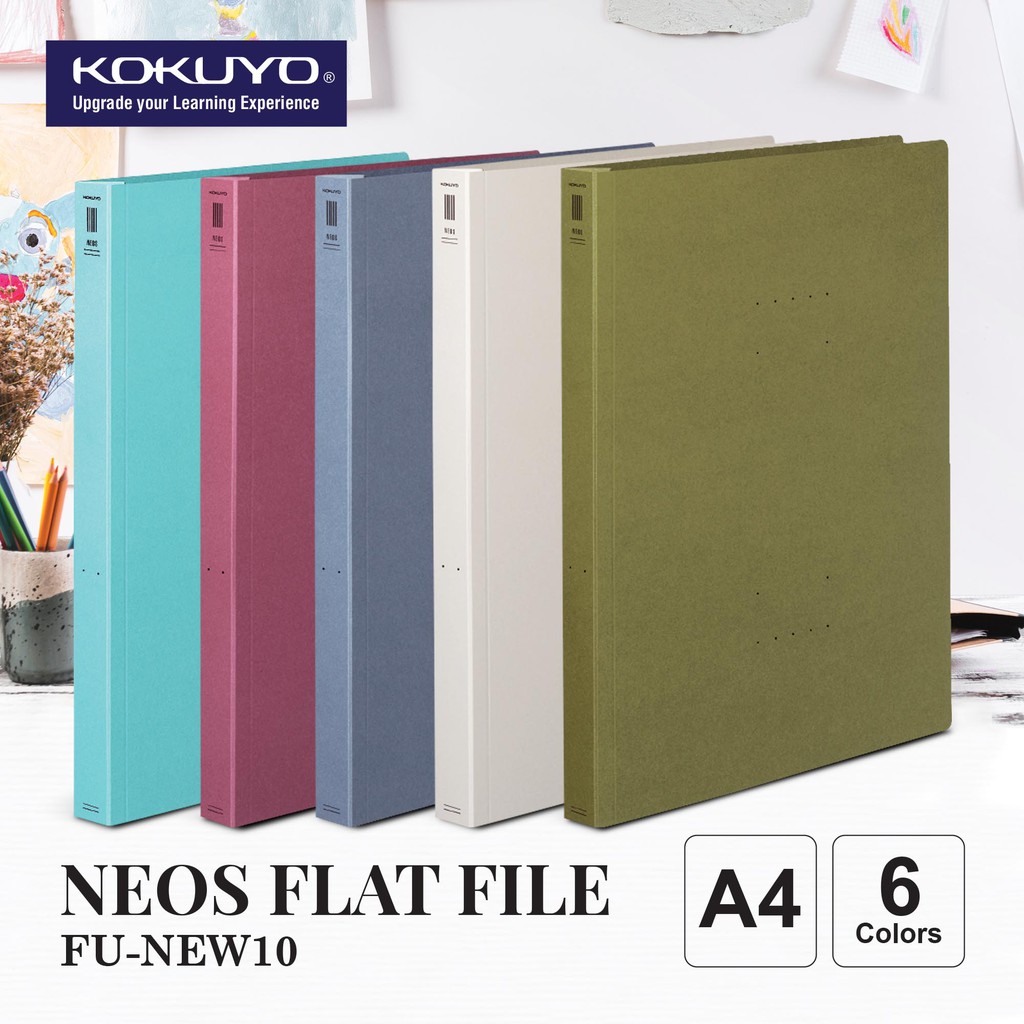KOKUYO NEOS FU-NEW10 FLAT FILE A4 - 25MM ( 250 SHEETS ) | Shopee Malaysia