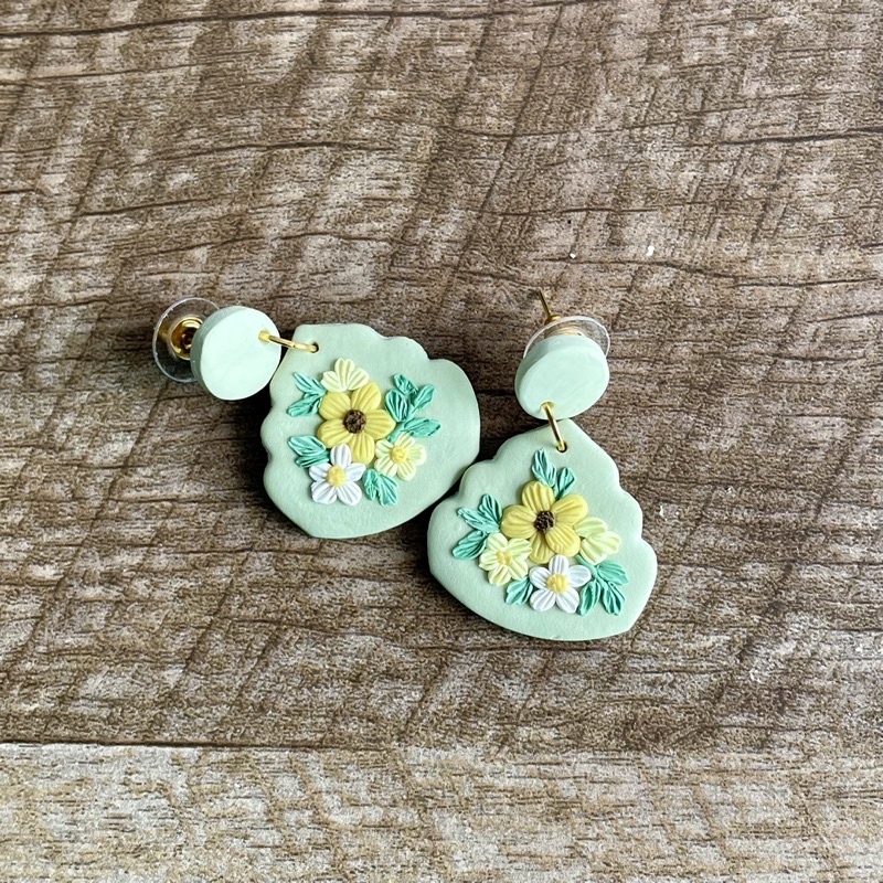 Flower pot deals earrings