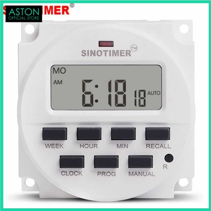 Ac 220V Programmable Timer Switch Countdown Time Sinotimer Relay ...