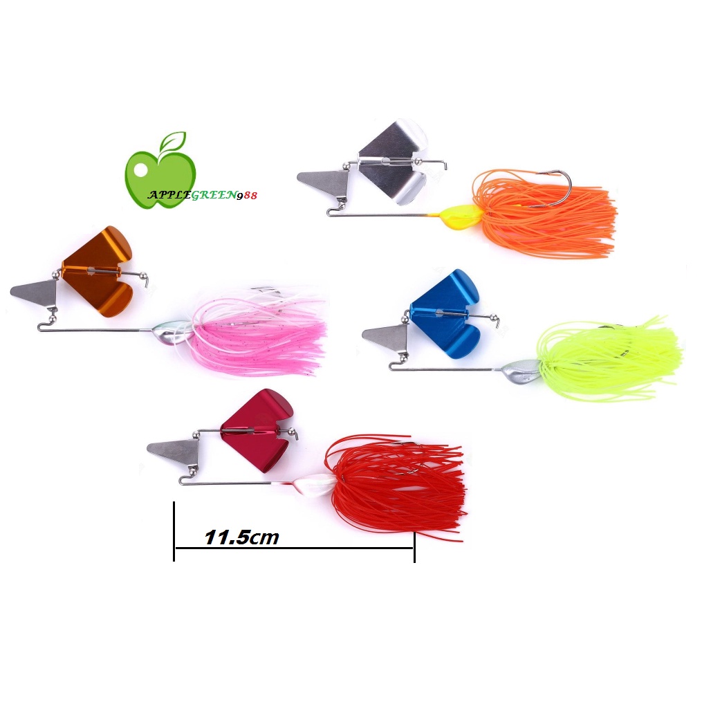 10 Gonne Sostitutive EZ Trailer Split Tail Per Spinnerbait E Buzzbait - 2 Colori Misti