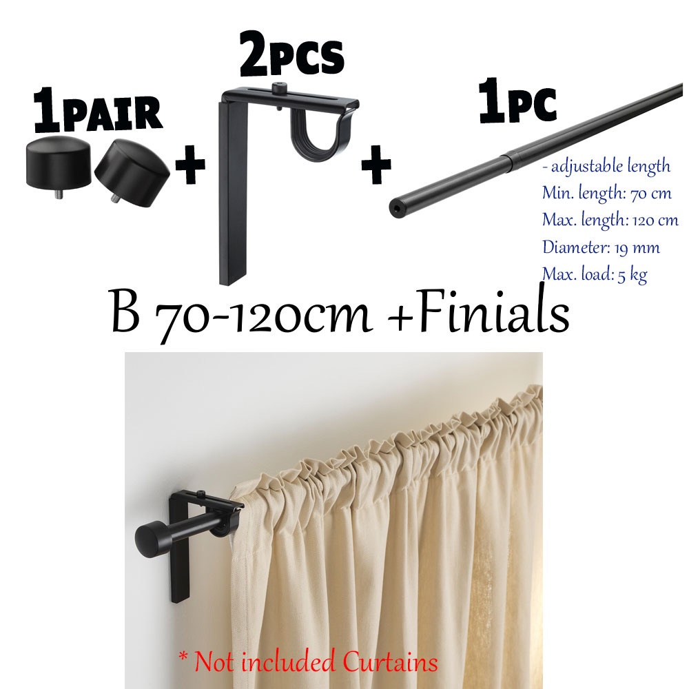 Rod Langsir Batang Langsir Besi Langsir Murah IKEA Curtain Rod Set