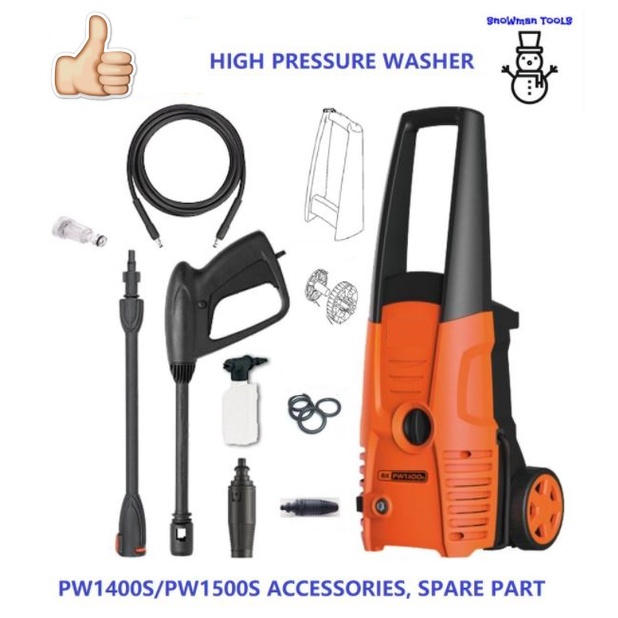 Black & Decker PW1400S Pressure Washer Spare Parts - Part Shop Direct