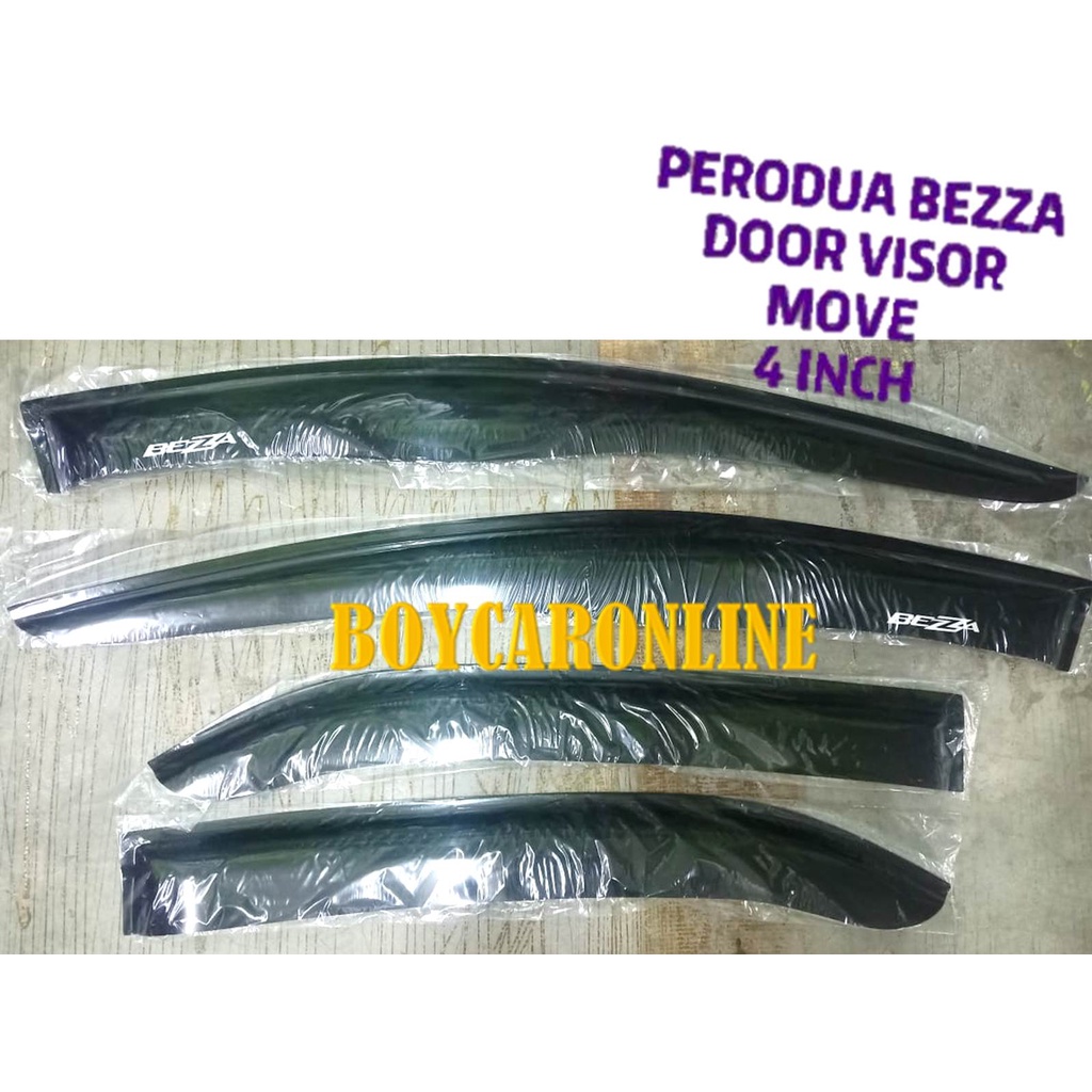 PERODUA BEZZA DOOR VISOR MOVE 4 INCH | Shopee Malaysia