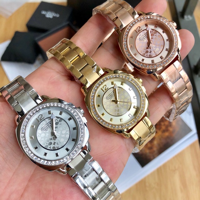 Coach watch clearance with diamonds