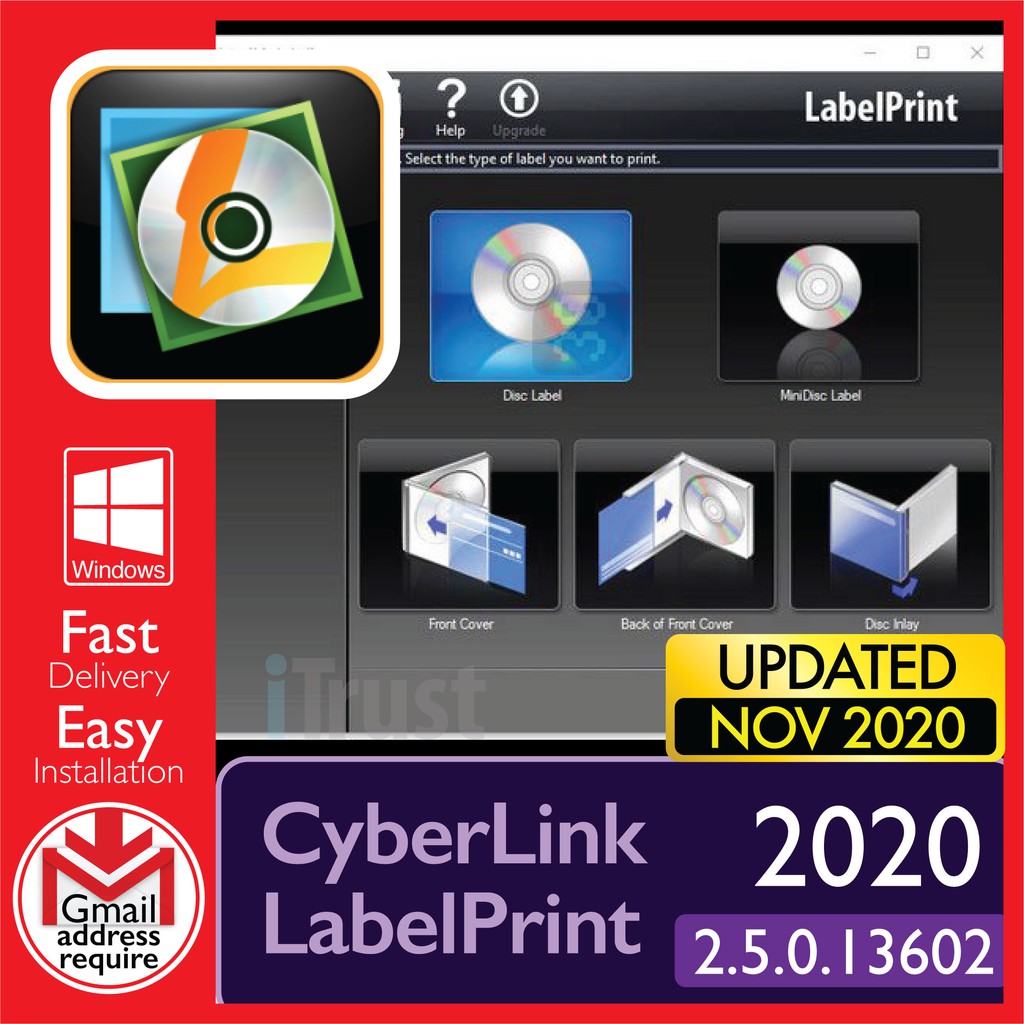 Cyberlink Label Printer _ Logiciel Labelprint Windows 10 – BYKBRY
