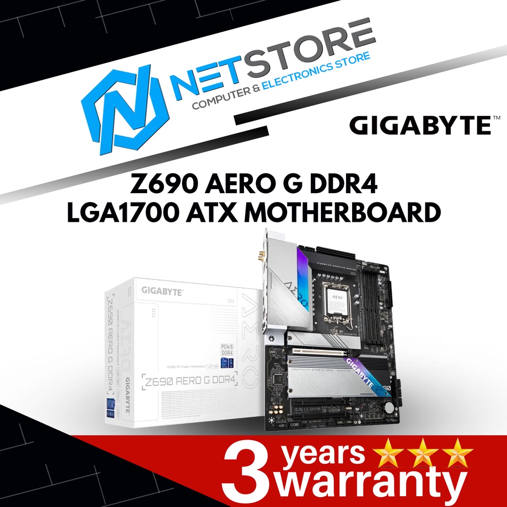 GIGABYTE Z690 AERO G DDR4 LGA 1700 ATX MOTHERBOARD | Shopee Malaysia