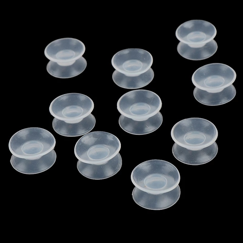 thumbnail image 2 of ECSiNG 40PCS Transparent Double Sided PVC Suction Cups - 2cm & 3cm Diameter For Glass, Mirrors, Windows & Smooth Surfaces 2 of 5
